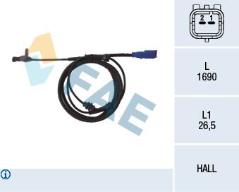 ABS HIZ SENSÖRÜ ARKA CITROEN C5 12/02>