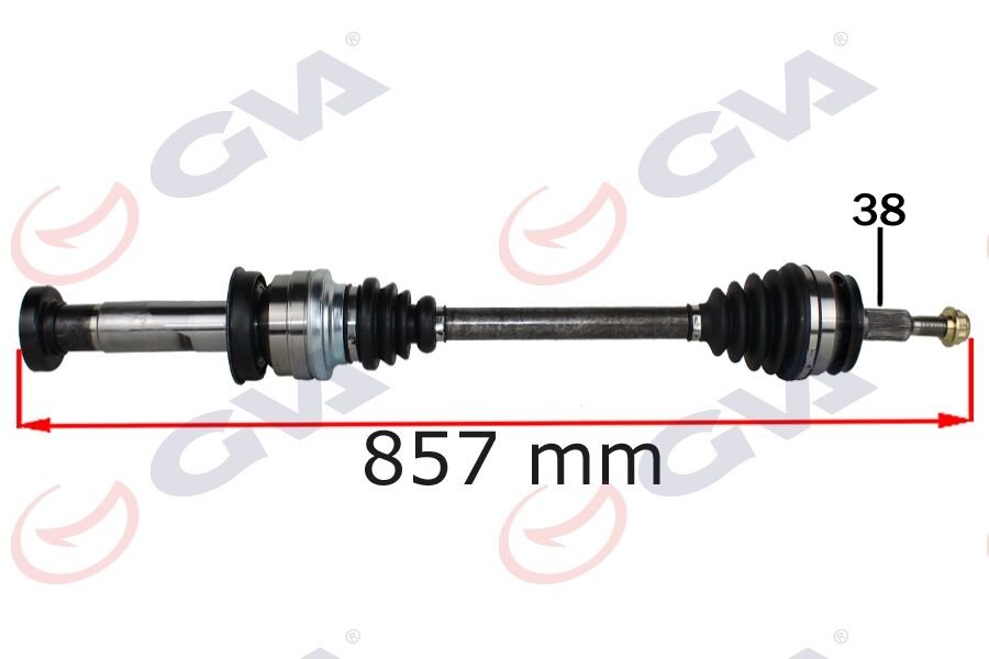 KOMPLE AKS SAĞ DÜZ VİTES TRANSPORTER T6 2.0 TDI 860mm CAAB-CAAC-CAAE