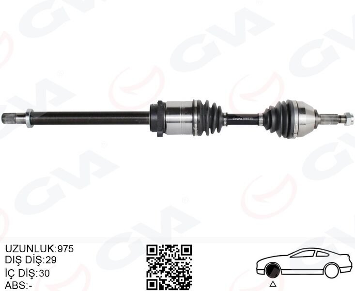 ÖN AKS SAĞ RENAULT KOLEOS HY 2.0 DCI A-T 08-14