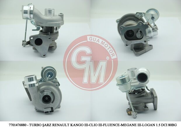 TURBO ŞARJ RENAULT KANGO DACIA LOGAN LOGAN MCW 1.5 DCI 80-85BG
