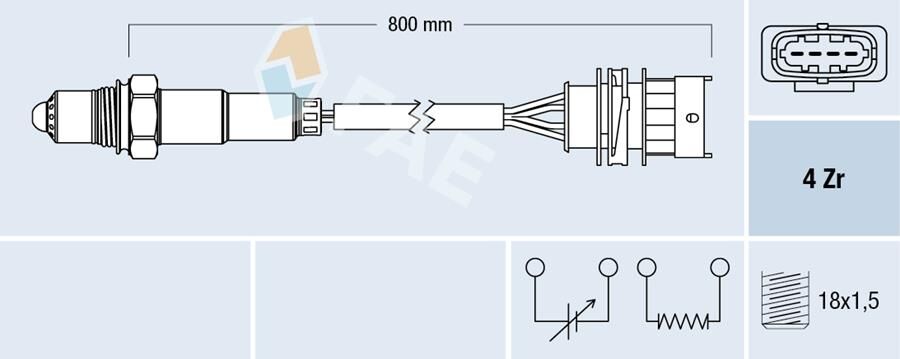OKSİJEN SENSÖRÜ ASTRA G-CORSA C-VECTRA B 1.4-1.6 Z16XE-Z14XE EGSOZ BORUSUNA