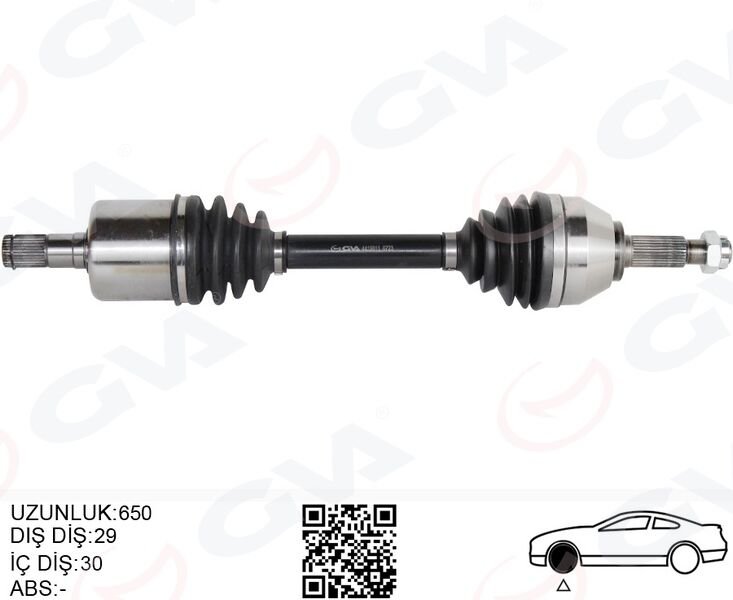 ÖN AKS SOL RENAULT KOLEOS HY 2.0 DCI A-T 08-14