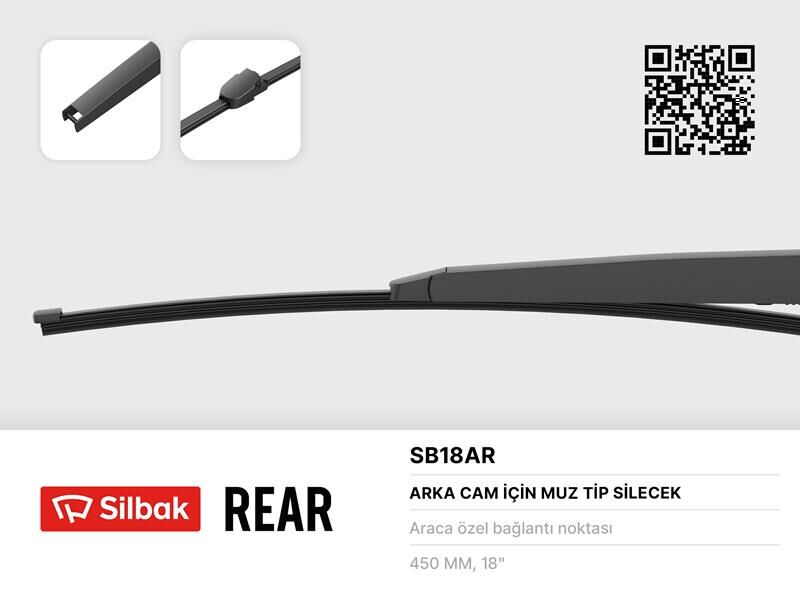 SİLECEK SÜPÜRGESİ 455mm MUZ TİPİ ARKA TRANSPORTER T5 CIFT KAPAKLI 04/03>