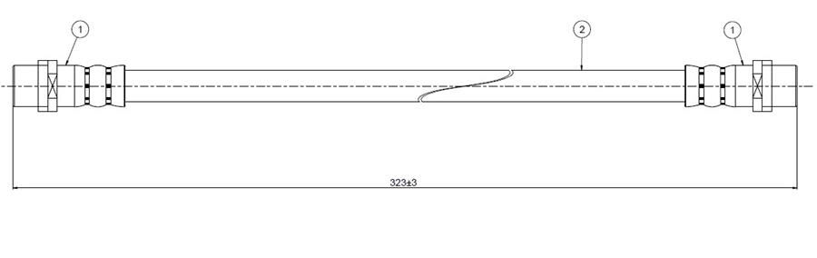 ÖN FREN HORTUMU A6 95>