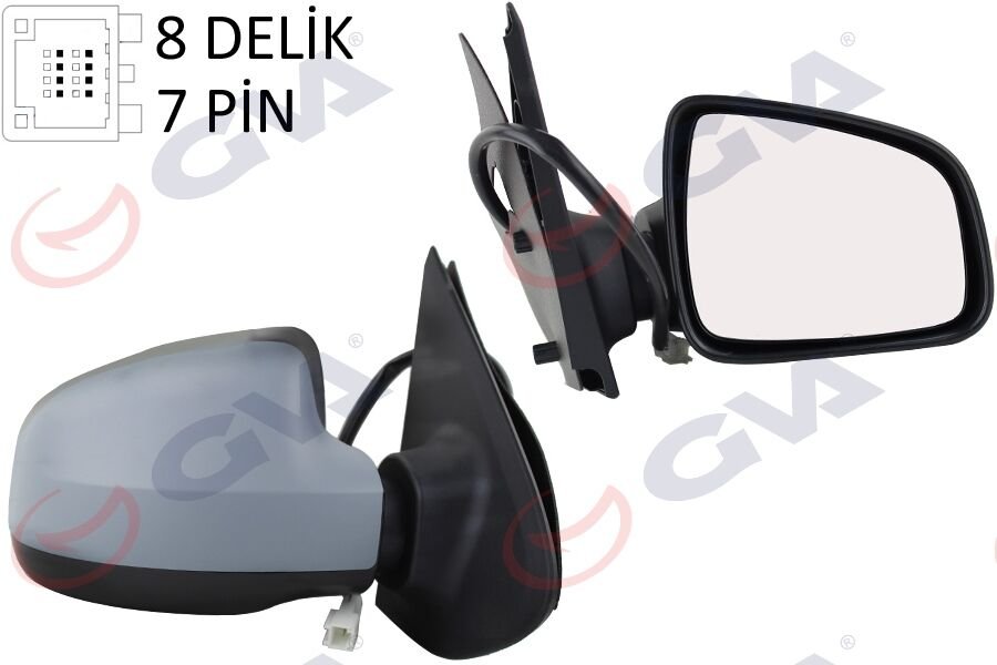 DIŞ DİKİZ AYNASI SAĞ LOGAN SANDERO-MCV 12> ELEKTRİKLİ ISITMALI ASTARLI SENSÖRLÜ KONVEKS 7 FİŞ VM-6804EHPSR