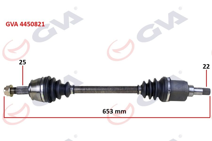 KOMPLE AKS SOL BIPPER 1.4 HDI 07 > 653mm