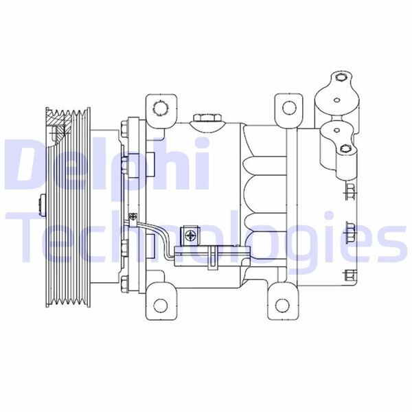 KLIMA KOMPRESORU MERCEDES CITAN W415 12> . RENAULT CLIO III 04>12 KANGOO II 08> MODUS 04> MICRA III 03>10 QASHQAI J10 06>13 1.5dCi K9K 12V 6 KANAL 125MM