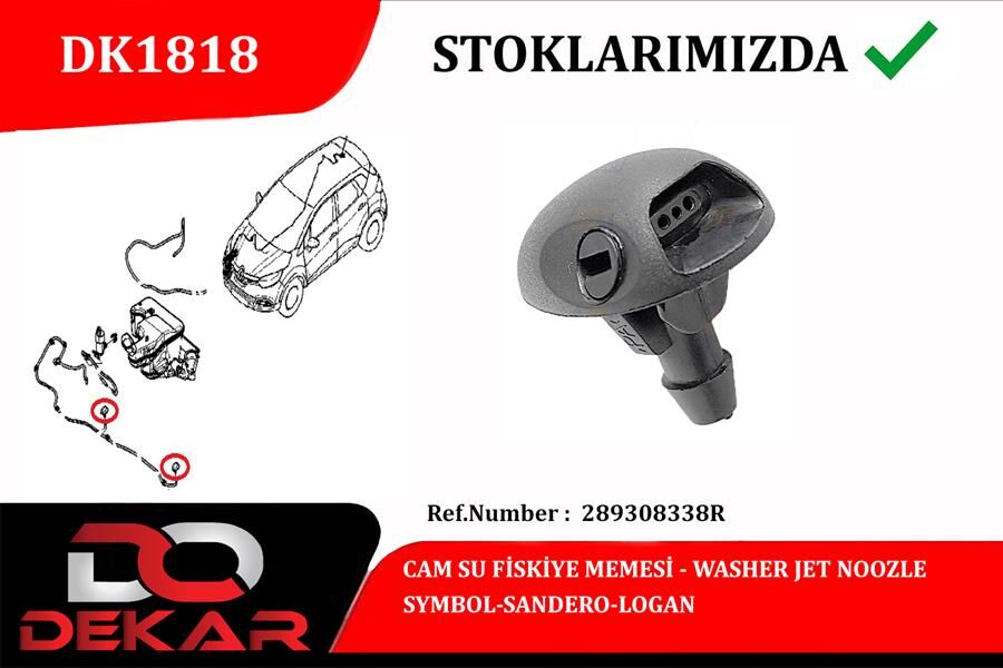 CAM SU FISKIYE MEMESI SYMBOL-SANDERO-LOGAN