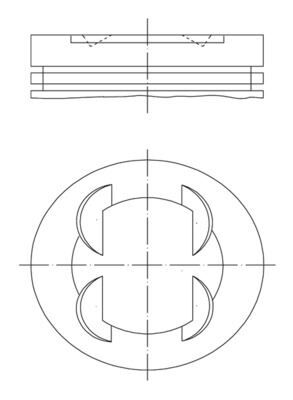 PISTON SEGMAN 86.4 mm BMW S50 B32 E36 M3 3.2