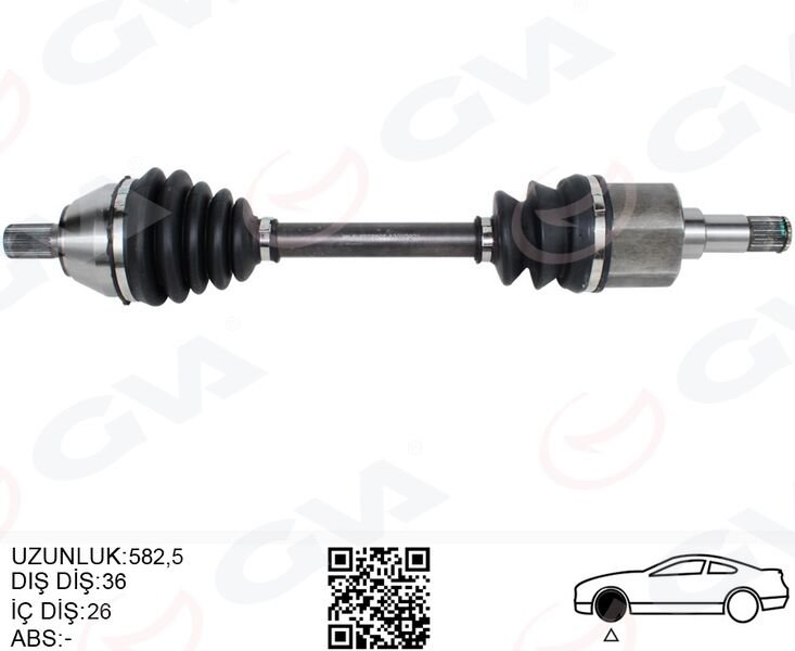 ÖN AKS KOMPLE SOL FORD FOCUS II 04>11 2.0 TDCI C-MAX 04>11 2.0 TDCI VOLVO S40 II 04>12 1.6D-2.0 D C30 04>12 1.6D-2.0 D V50 04>12 1.6D-2.0 D -1.8-2.0 C70 II 08>12 2.0 D