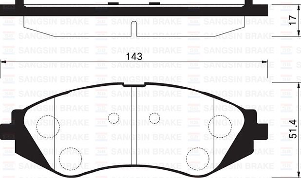 ÖN FREN BALATASI LACETTI 1.4-1.6-1.8 2.0D 04> NUBIRA 1.4-1.6-1.8 2.0D 04>
