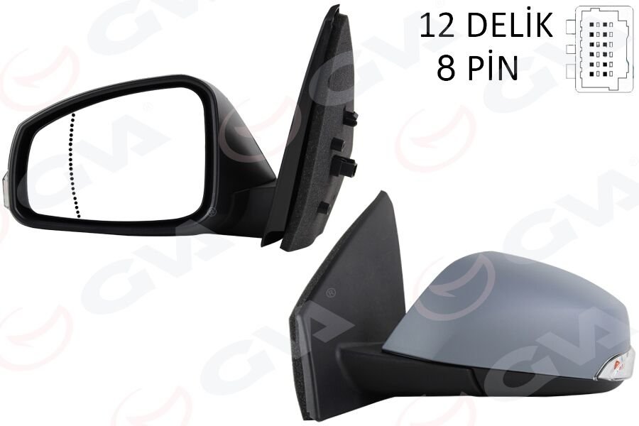ELEKTRİKLİ ISITMALI SİNYALLİ KATLANIR ASTARLI KONVEKS SAĞ R MEGANE FLUENCE 08-