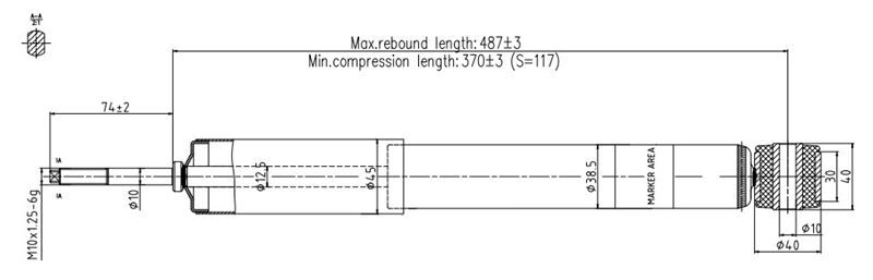 AMORTISOR ARKA MERCEDES 169-245 2004-12 ( 317 337 - 314 156 )