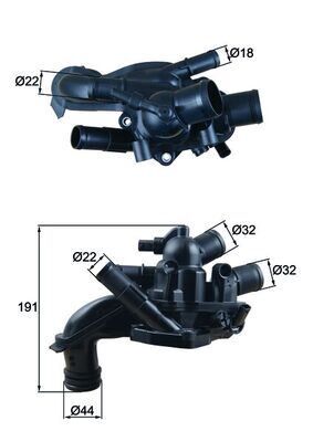 TERMOSTAT 105 C MINI N16 N18 R55 R56 R57 R58 R60 R61