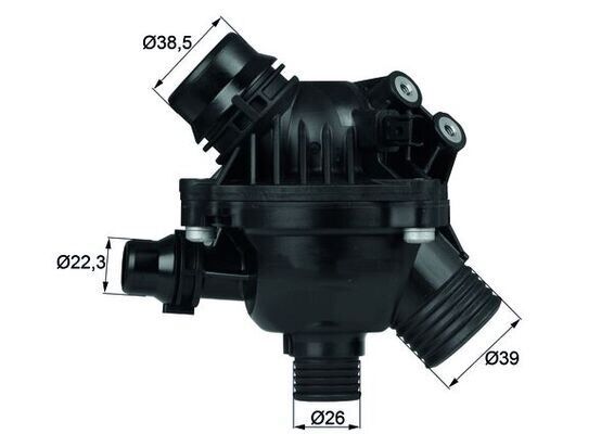 TERMOSTAT BMW E60 E81 E87 E82 E88 E90 E91 E92 E93 N52 N53