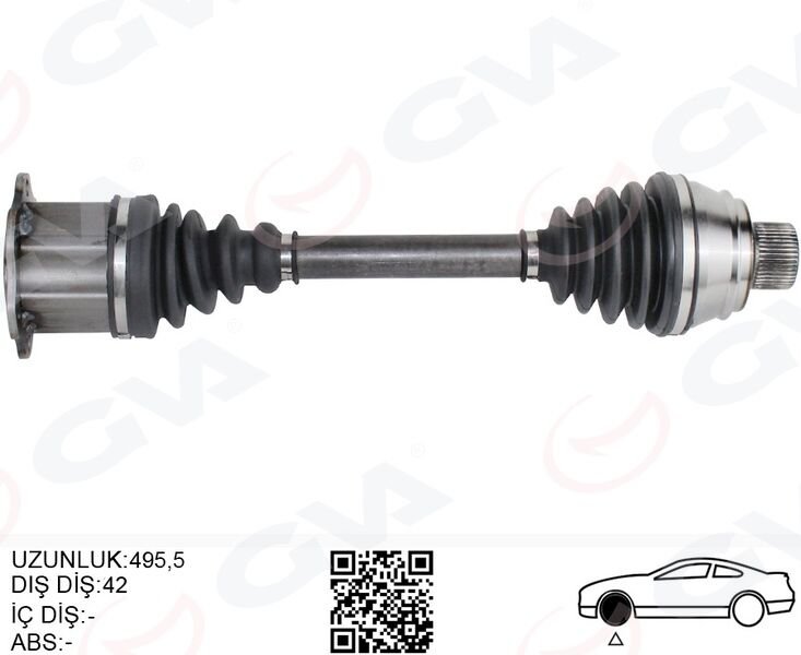 KOMPLE AKS ÖN SAĞ/SOL A6-A7-Q5 OTOMATIK 2.0 TFSİ- 2.0 TDİ 08- CGLB-CGLC-CHJA-CGLA-CAHB-CGLD-CHNC 2.0 TFSİ- 2.0 TDİ