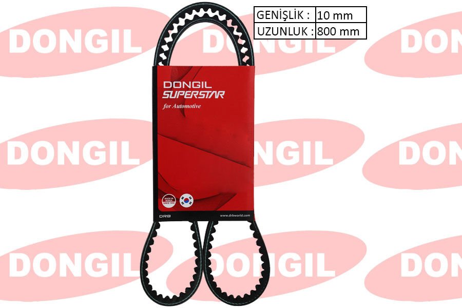 V-KAYIŞI TIRTILLI 10x800 OPEL- CITROEN C25-HONDA CRX II-FIAT PANDA-FORD FIESTA 9.5X800