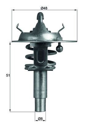 TERMOSTAT 90 C MERCEDES M271 Kompressor W203 S203 CL203 W204 S204 C209 A209 W211 S211 W212 R171