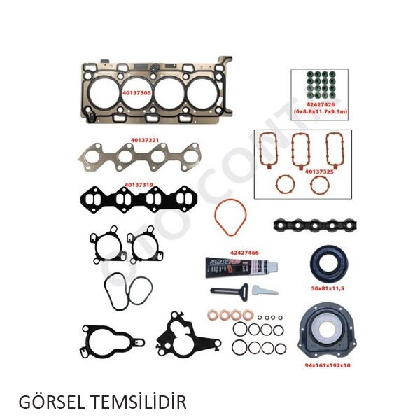 MOTOR TAKIM CONTASI KEÇELİ SKC Lİ SUBAP LASTİKLİ P301-C-ELYSEE-C4 1.2 VTI HMY-EB2M-HMZ-EB2F