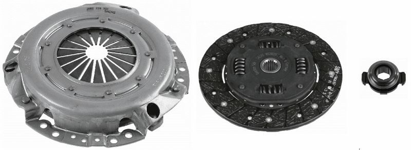DEBRİYAJ SETİ PARTNER-P205-P306-P405-P406-BERLINGO-XSARA-ZX 1.9 D <98 XUD9A-MEK-BE3/5