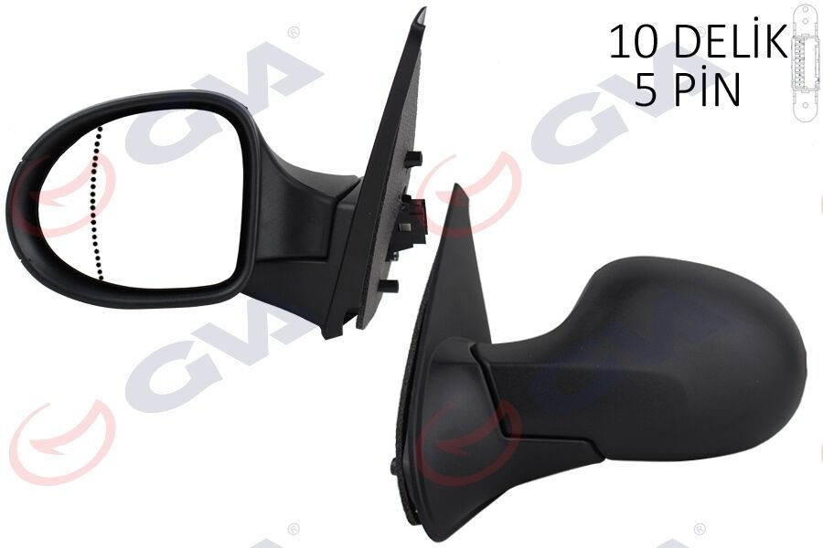 DIŞ DİKİZ AYNASI SOL SYMBOL THALIA 08> ELEKTRİKLİ ISITMALI ASFERİK 5 FİŞ VM-6124EHAL