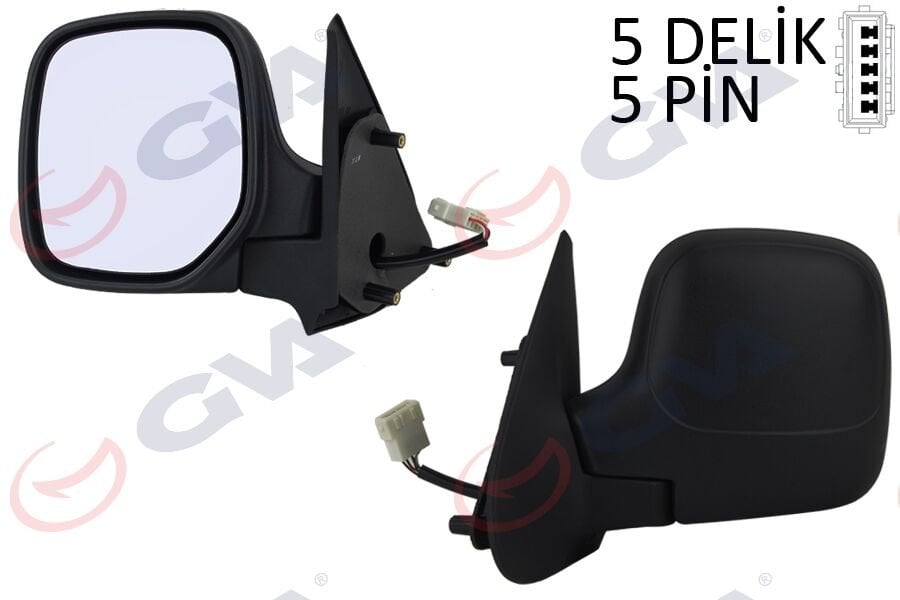 DIŞ DİKİZ AYNASI SOL BERLINGO-PARTNER 97> ELEKTRİKLİ ISITMALI KONVEKS 5 FİŞ VM-118EHL