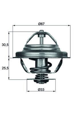 TERMOSTAT 80 C BMW M20 M30 M50 S38 E30 E36 E28 E24 E23 E32
