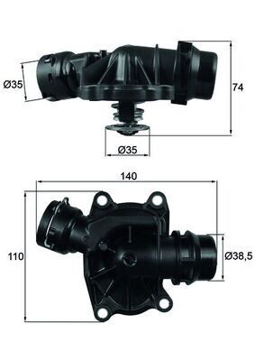 TERMOSTAT 88 C BMW M57 E46 E39 E38 E53 . LAND ROVER RANGE ROVER III 306D1 L322