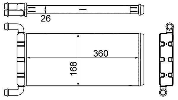 KALORIFER RADYATORU MERCEDES SPRINTER B906 . VW CRAFTER 30-35-50
