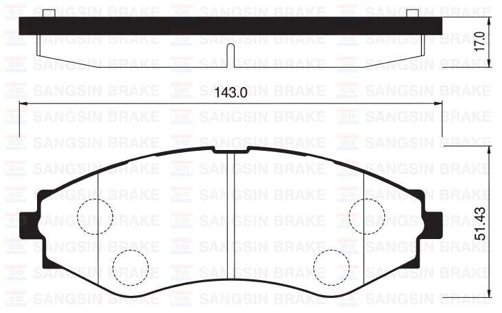 ÖN FREN BALATASI LACETTI 1.4-1.6-1.8 2.0D 04> NUBIRA 1.4-1.6-1.8 2.0D 04>