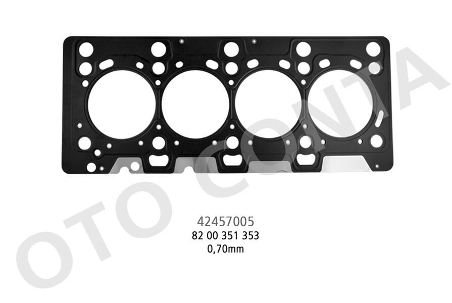 SİLİNDİR KAPAK CONTASI CLIO II-III-IV MEGANE II-III KANGOO 04> FLUENCE 09>DUSTER 10>QASHQAI 06>13 MICRA III 05> SUZUKI JIMNY 03> 1.5 DCI 8200360571 0.70MM KALIN