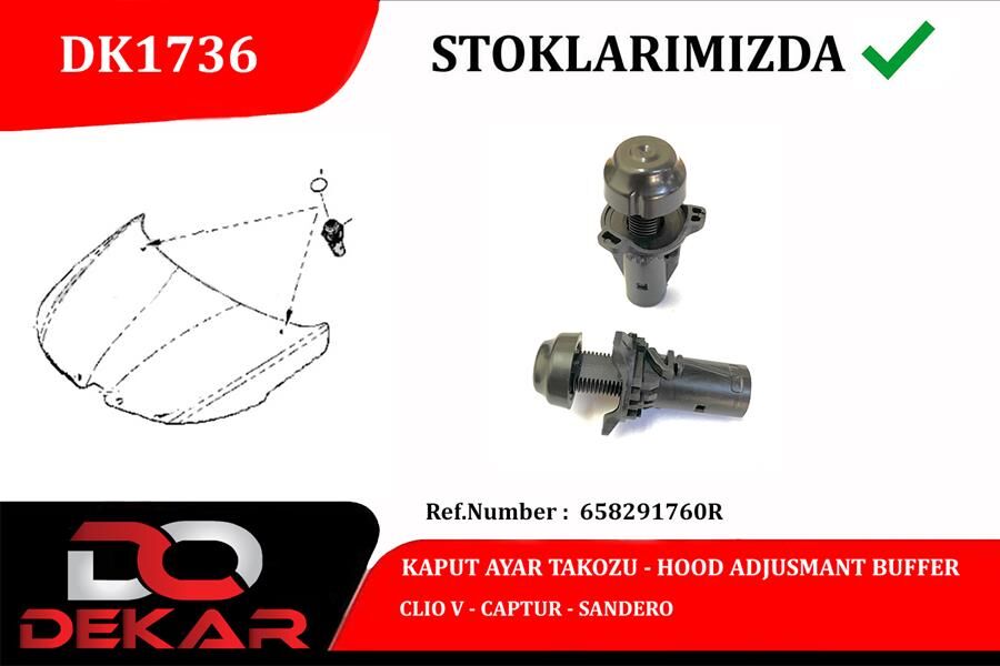 KAPUT AYAR TAKOZU CLIO V-CAPTUR-SANDERO