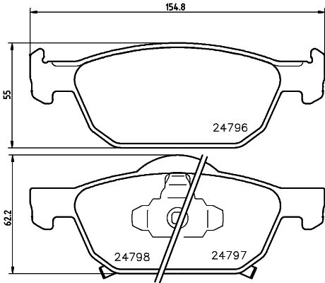 ÖN FREN BALATA HONDA ACCORD 2.0L R20A3 CU 08->