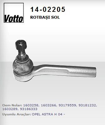 ROTBASI SOL ( OPEL   ASTRA H / ZAFIRA 04-- )