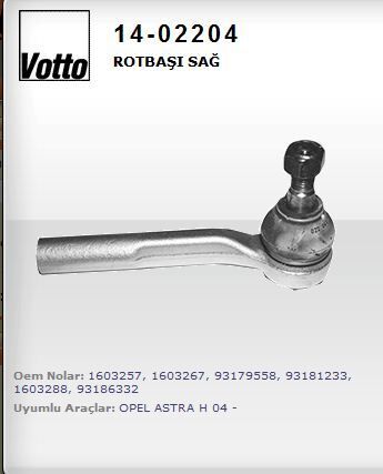 ROTBASI SAG ( OPEL   ASTRA H / ZAFIRA 04-- )