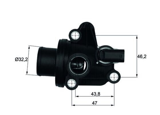 TERMOSTAT 87 C MERCEDES OM668 W168 W414