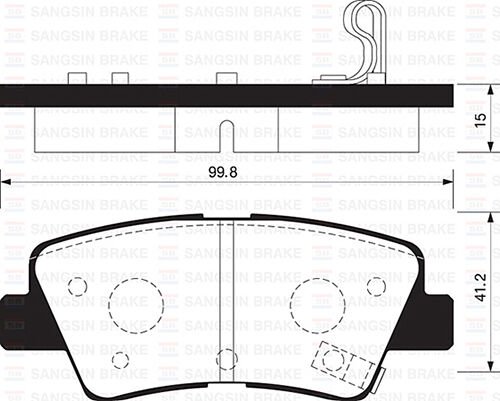 ARKA FREN BALATA HYUNDAI ACCENT BLUE 1.4L 1.6L benzinli 10-> 1.6L CRDi dizel 10-> / ELANTRA 1.6L D4FB 11-> / KIA RIO 1.4L D4FC dizel - 6 vites 14-> / SOUL 1.6L CVVT 09->
