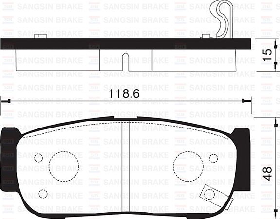 ARKA FREN BALATA HYUNDAI SANTAFE 2.0L CRDi 06-> 2.2L D4EB 06-09