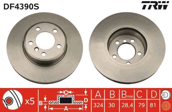 FREN DISKI ON ADET BMW E65 E66 02>08