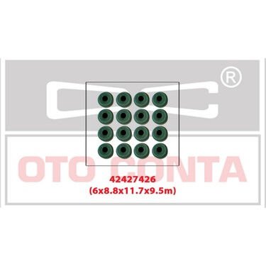 SUBAP LASTİĞİ VİTON 16 AD 6x8.8x12.2x9.7mm CLIO II-III 1.2 16V-1.5DCI-KNG 1.5 DCI-P106-P206-P307