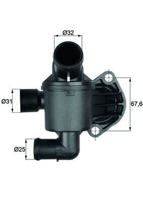TERMOSTAT KOMPLE 87C AMAROK CRAFTER CKUB CSLB CDCA CDBA CKTB CKTC CKUC