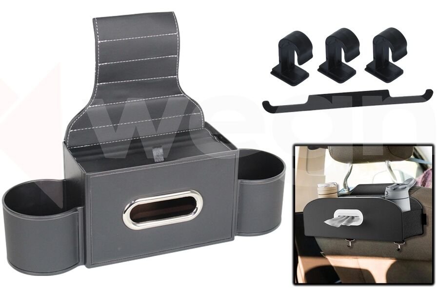 ARAÇ İÇİ KOLTUK ARKASI ORGANİZERİ SİYAH