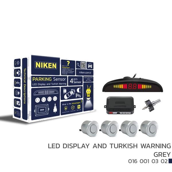 PARK SENSÖRÜ LED EKRAN VE TURKCE UYARI GRİ 22MM