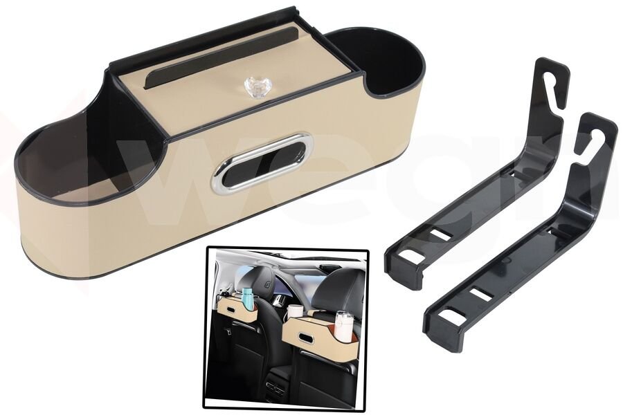 ARAÇ İÇİ KOLTUK ARKASI ORGANİZERİ KREM