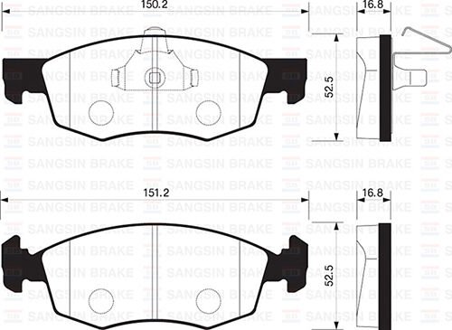 ÖN FREN BALATA FIAT PALIO WEEKEND 96-> / ALBEA 01-> / DOBLO 00->
