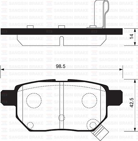 ARKA FREN BALATA TOYOTA AURIS. COROLLA 1.6L 1ZR-FE ZRE151 07-11 / 1.33L 1NR-FE NRE150 6 vites 10->