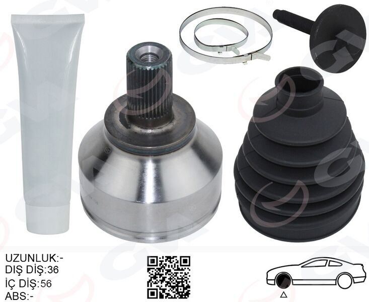 ÖN AKS KAFASI DIŞ SAĞ-SOL FOCUS II 03>11 C MAX 2.0TDCI 03>10 VOLVO S40 II 07>10 V50 07>10 T5