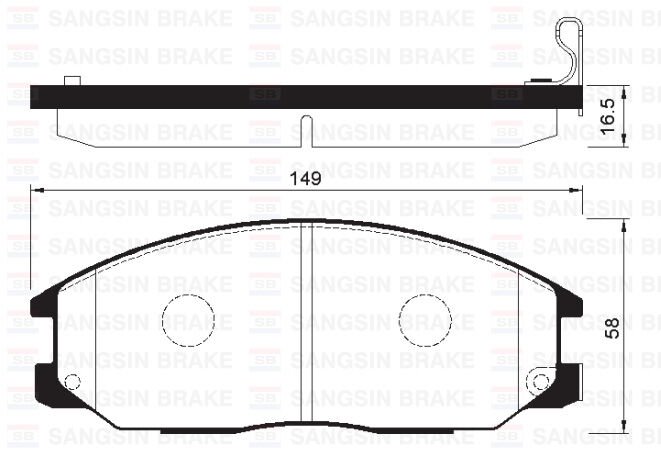 ÖN FREN BALATA SSANGYONG ACTYON. KYRON 2.0L Xdi 4x4 06-> / REXTON 2.7L Xdi 4x4 04->