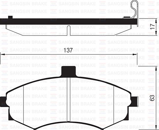 ÖN FREN BALATA HYUNDAI MATRIX 1.5L D4FA CRDi dizel 05-> / ELANTRA 1.6L benzinli 01-03 - tepeli tip