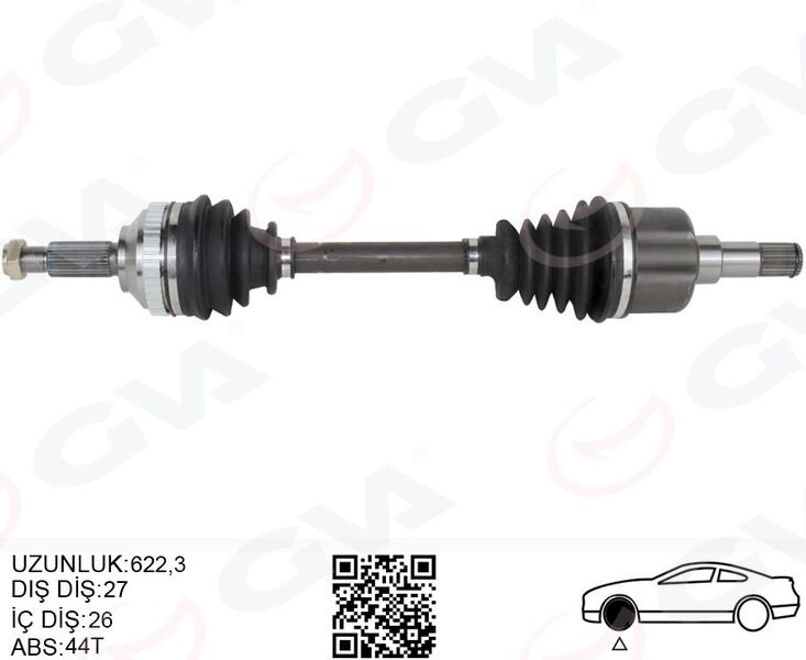 ÖN AKS KOMPLE SOL FORD MONDEO I -II 1.6- 1.8- 2.0 93>00 ABSLI